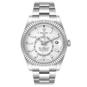 rolex sky dweller silver dial steel white gold mens watch 326934 unworn 50643 38946 md 900x900
